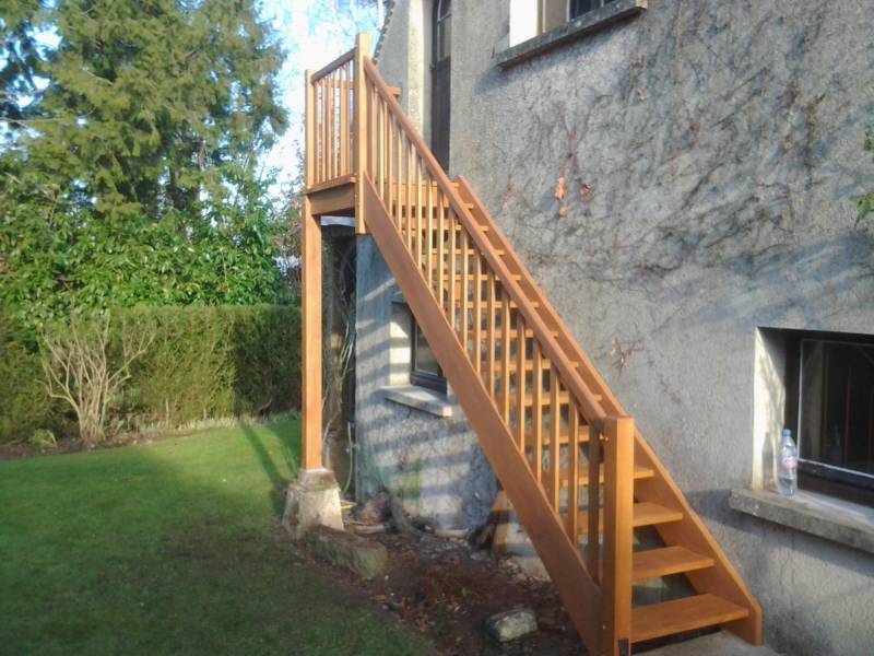 Escalier Droit Exterieur Avec Palier 2 Escalier Droit Exterieur Avec Palier 2